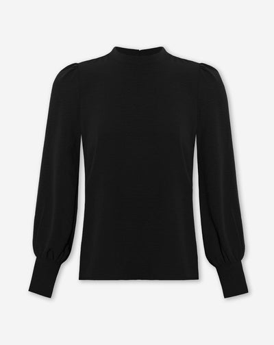 JULIE LONG SLEEVE TOP ZWART