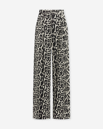 JULIE LEOPARD PANTALON TALL BEIGE