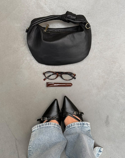 MIMMI KNOTTED BAG ZWART
