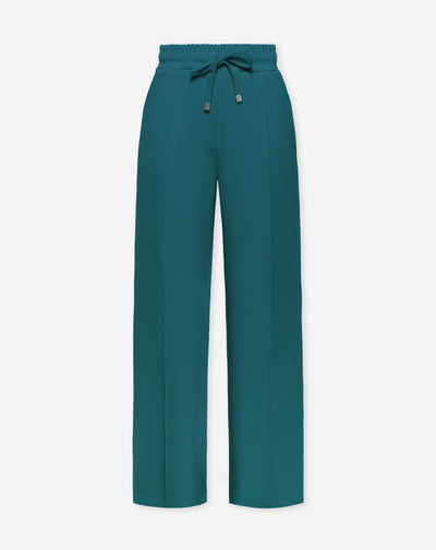 SCUBA PINTUCK PANTS PETITE TEAL