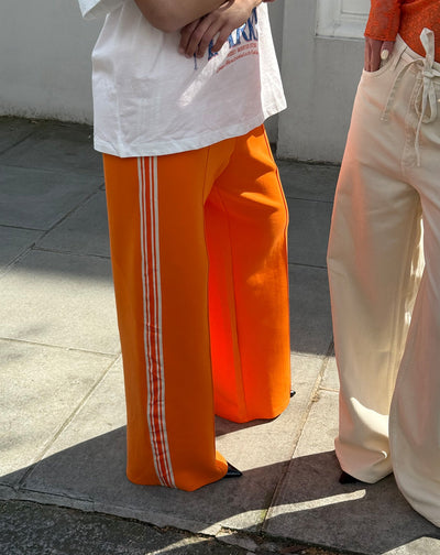 NIKA SCUBA PINTUCK TAPE PANTS ORANJE