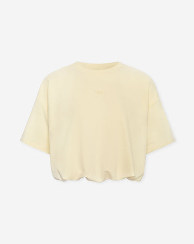 BUBBLE HEM SWEAT TOP BOTERGEEL