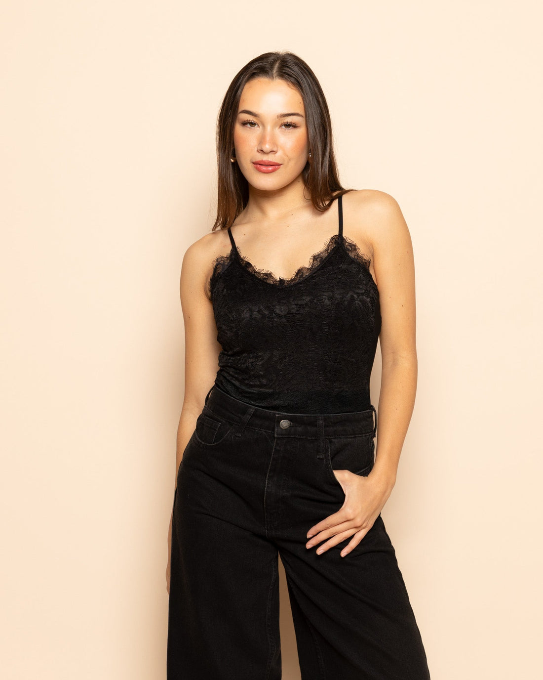 HAILEY LACE BODY ZWART