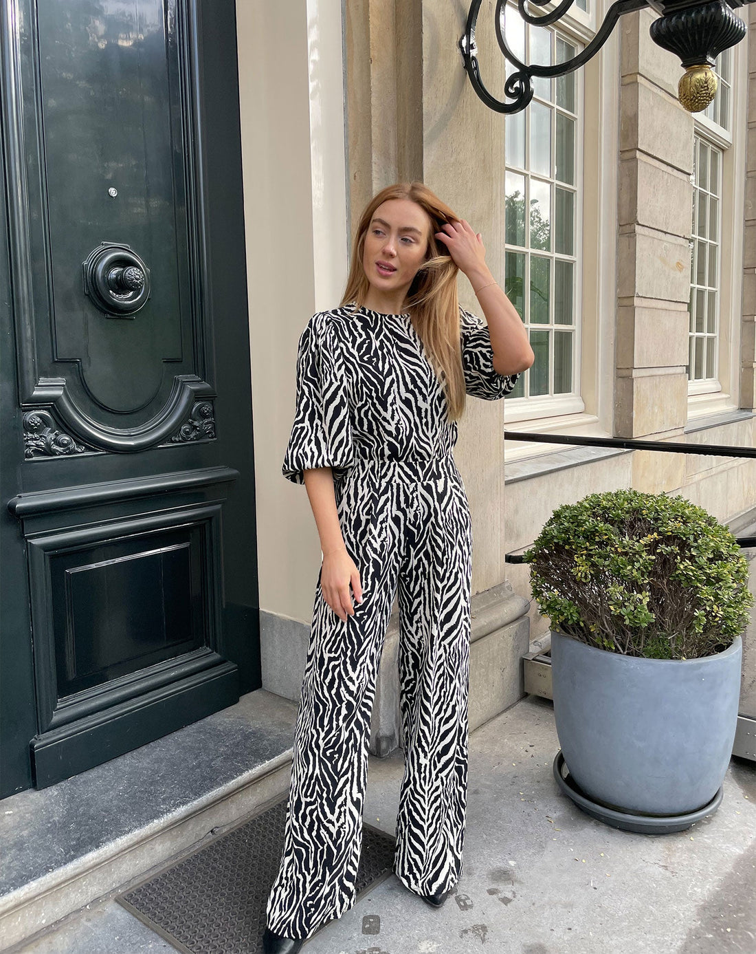JULIE ZEBRA PANTALON PETITE ZAND
