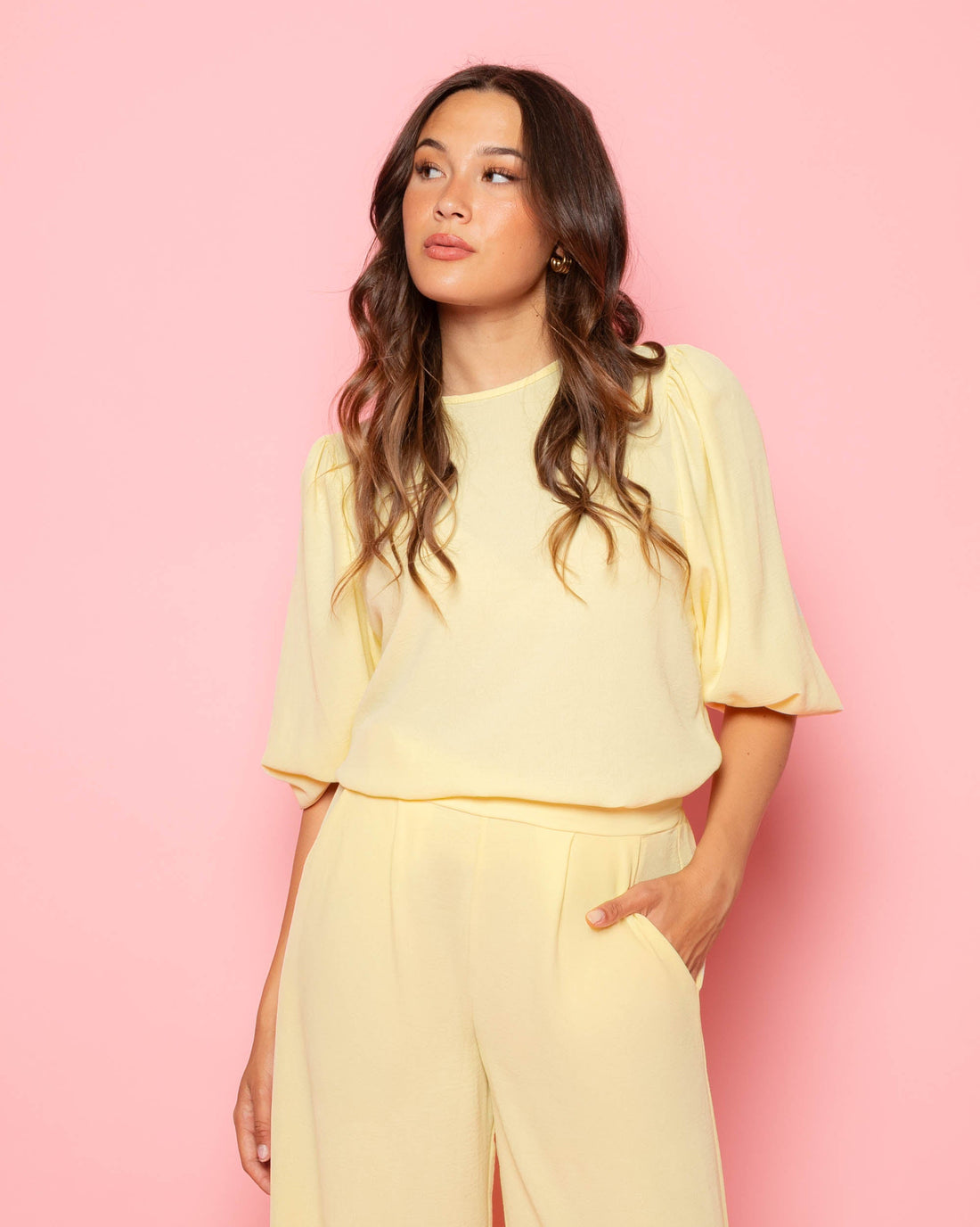 JULIE PUFF SLEEVE TOP BOTERGEEL