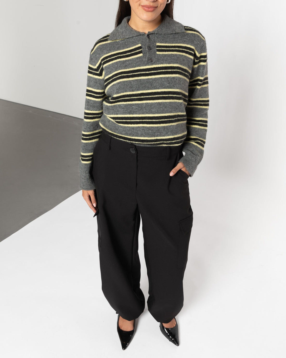 CARGO PANTALON ZWART