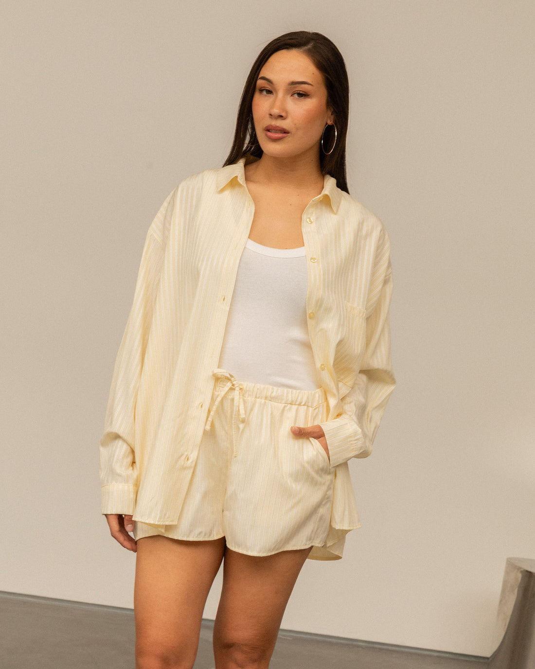 LILEY STRIPE OVERSIZED BLOUSE BOTERGEEL