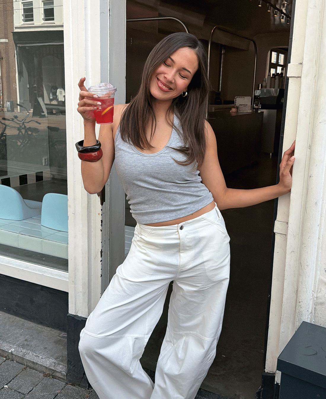 BARREL LEG PANTS PETITE WIT
