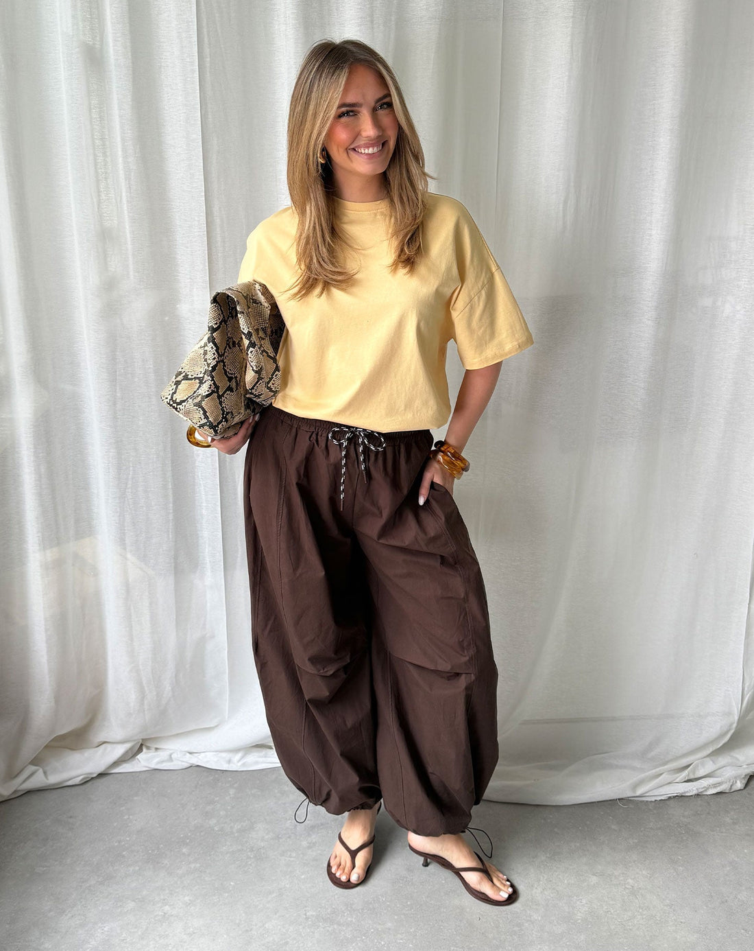 DILARA BALLOON PANTS BRUIN