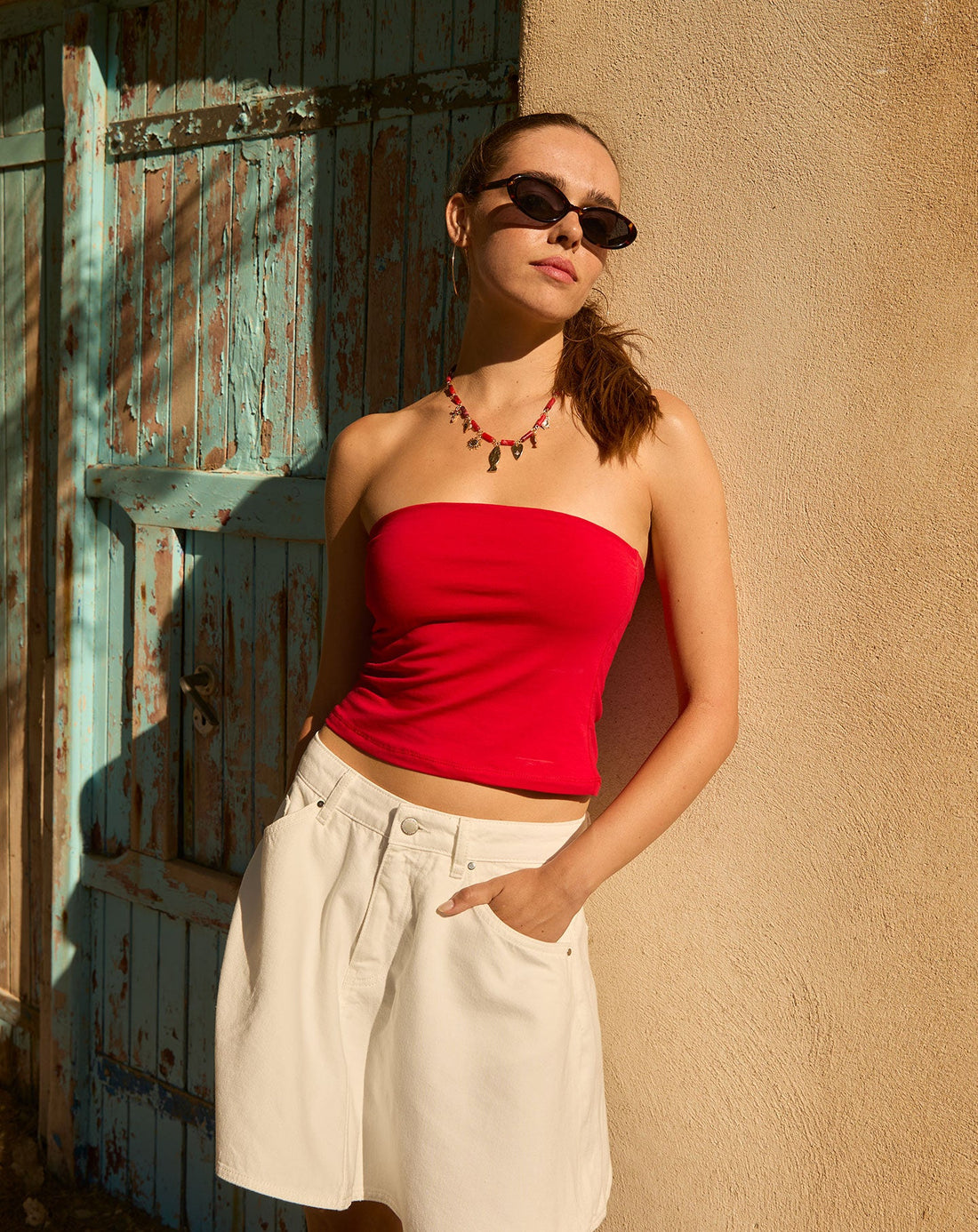 SUMMER BEADS CHARM NECKLACE ROOD
