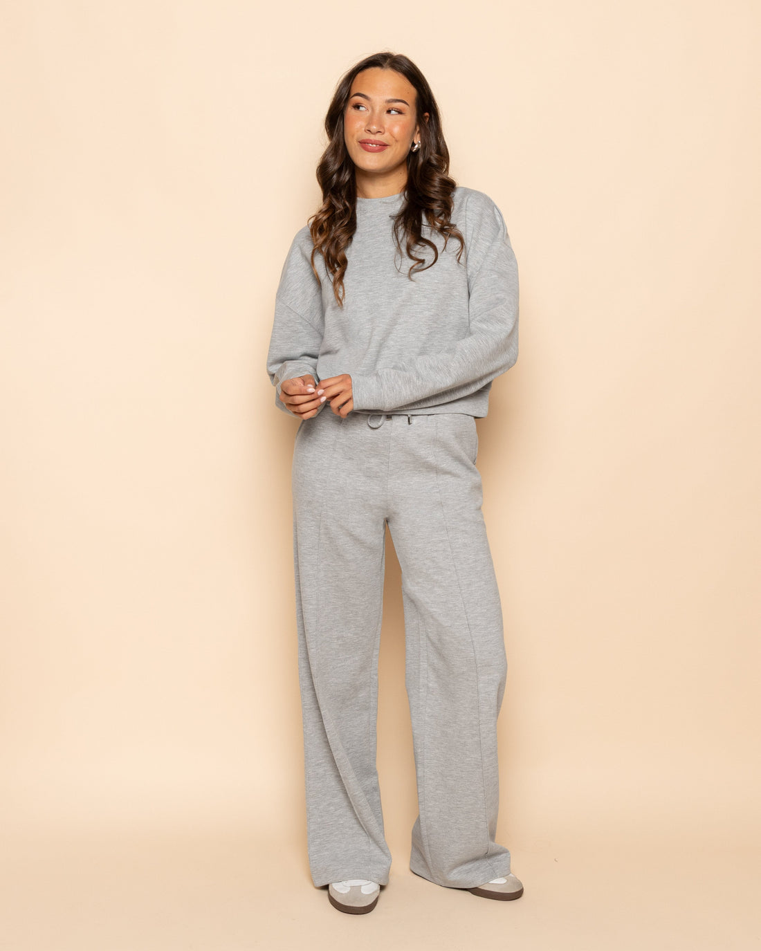 SCUBA PINTUCK PANTS TALL LICHTGRIJS