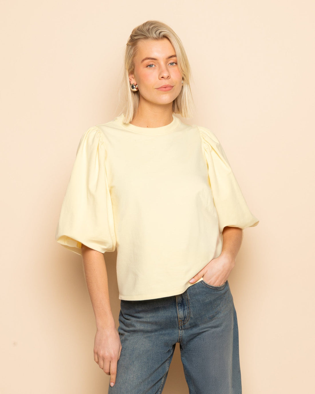 LOA PUFF SLEEVE SWEAT TOP BOTERGEEL