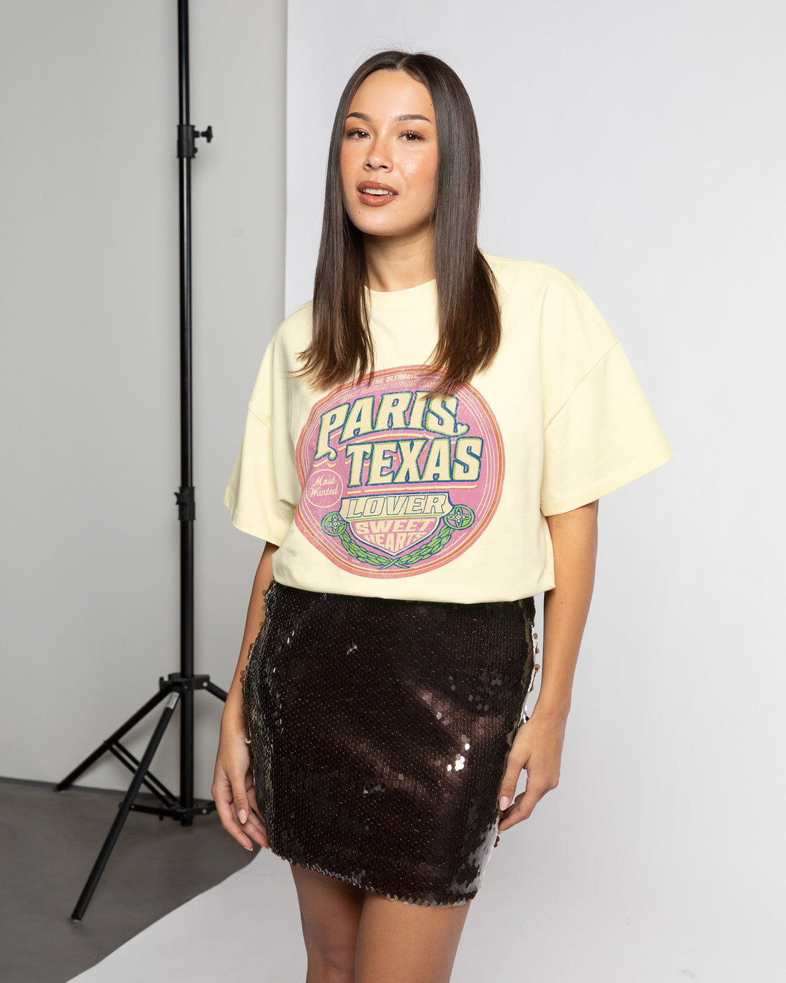 MAVI SEQUIN SKIRT BRUIN