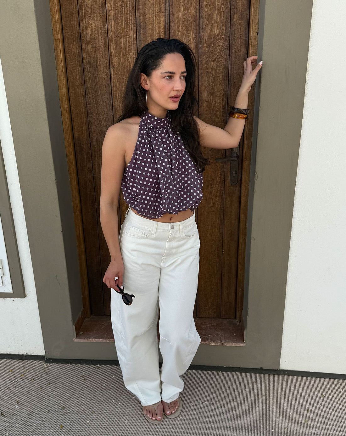 SARAH BARREL LEG JEANS WIT