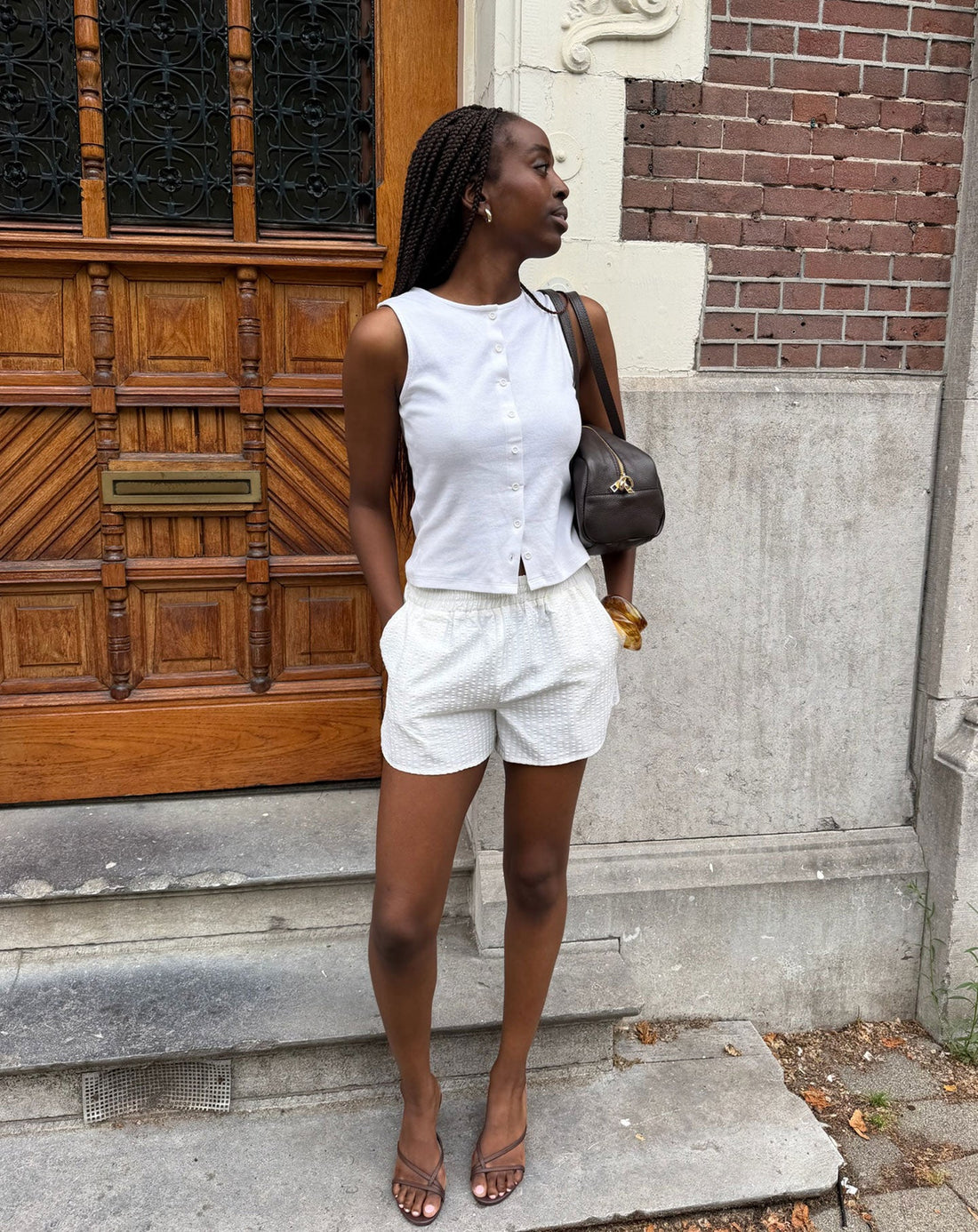 ELMI PEPLUM SHORTS BOTERGEEL