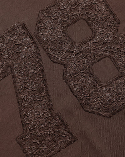 78 RAGLAN LACE TEE BRUIN