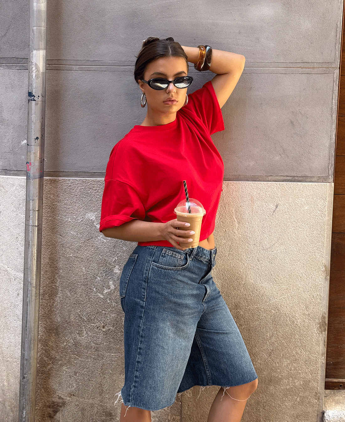 BASIC CROPPED OVERSIZED TEE ROOD