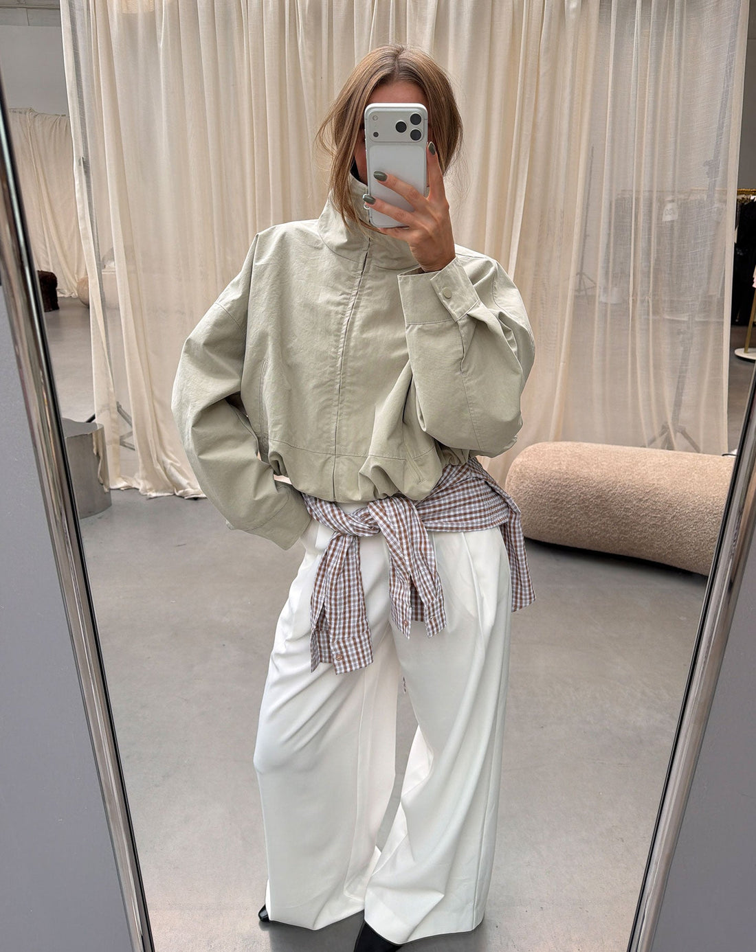 STEVIE WIDE LEG PANTALON TALL CRÈME