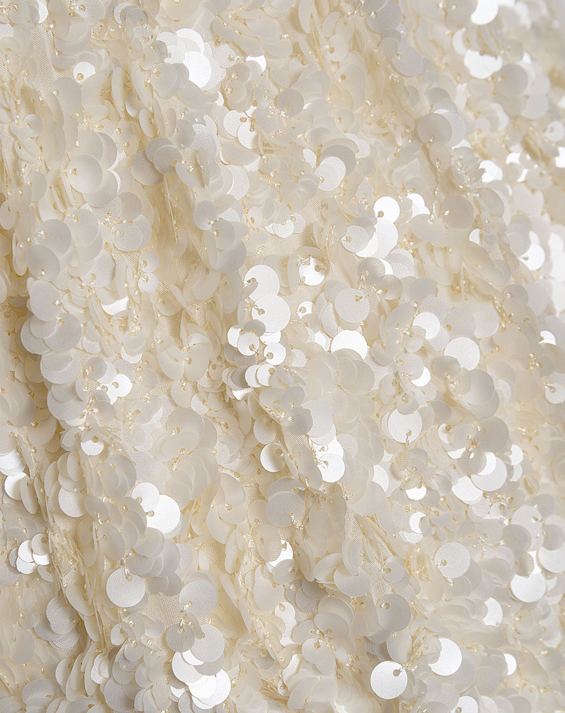 NYA SEQUIN V-NECK MATERNITY DRESS CRÈME