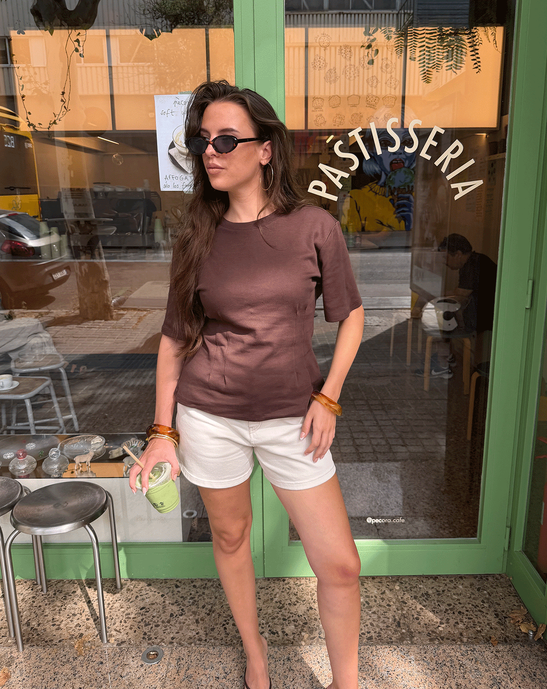 BELLA COMFORT DENIM SHORT CRÈME