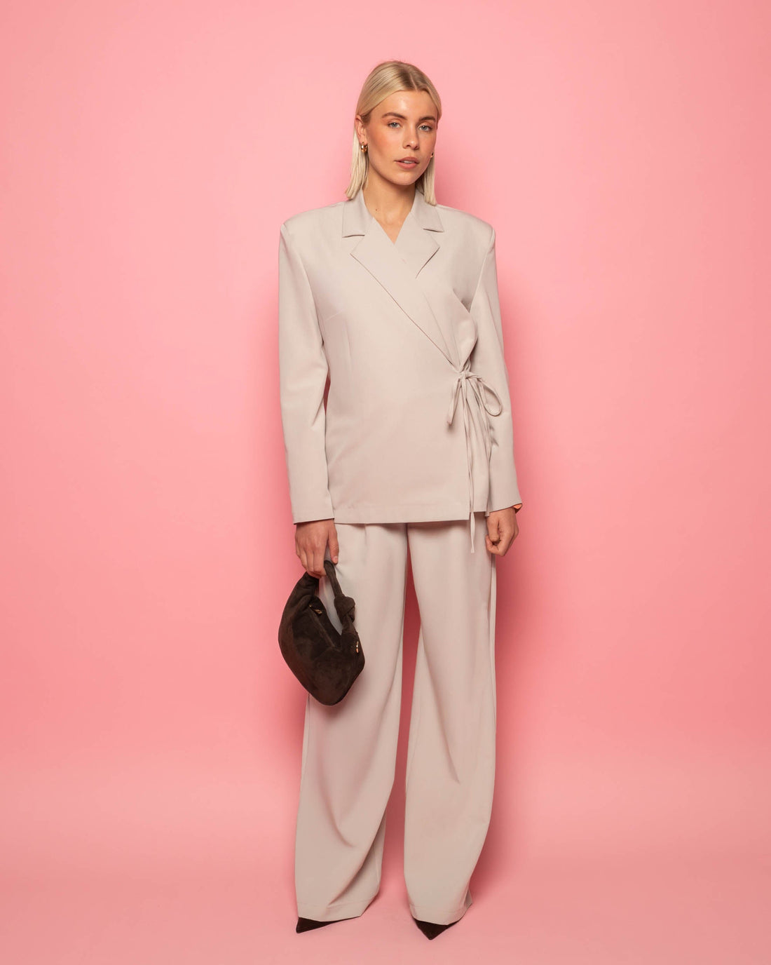 ZOEY STRAIGHT LEG PANTALON TALL LICHTBEIGE