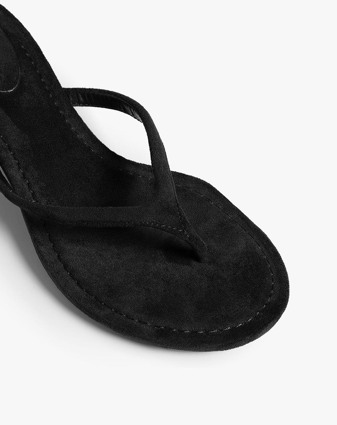 FLIP FLOP KITTEN HEELS ZWART