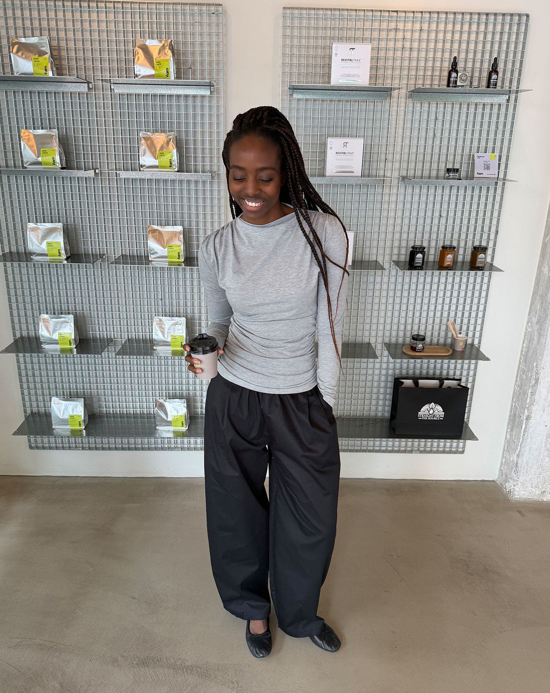 CALI BARREL PANTS ZWART
